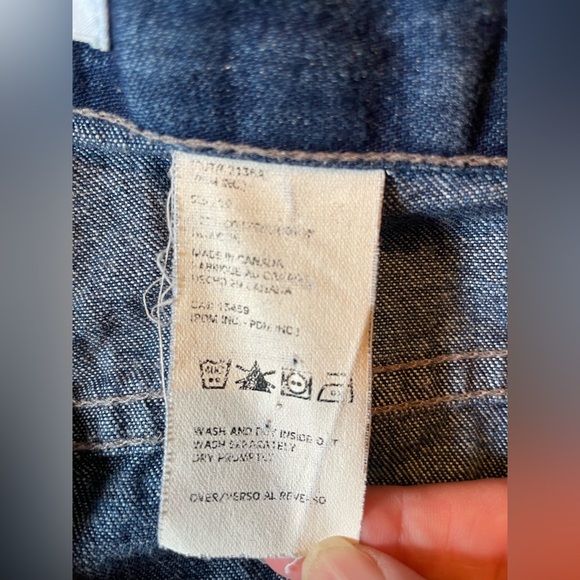 ViINTAGE TOMMY HILFIGER 90s Y2K Carpenter Blue Baggy Wide Leg Jeans Size 10 - Picture 7 of 7